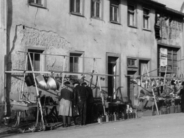 1950 yılındaki büyük yangından sonra seyyar satış